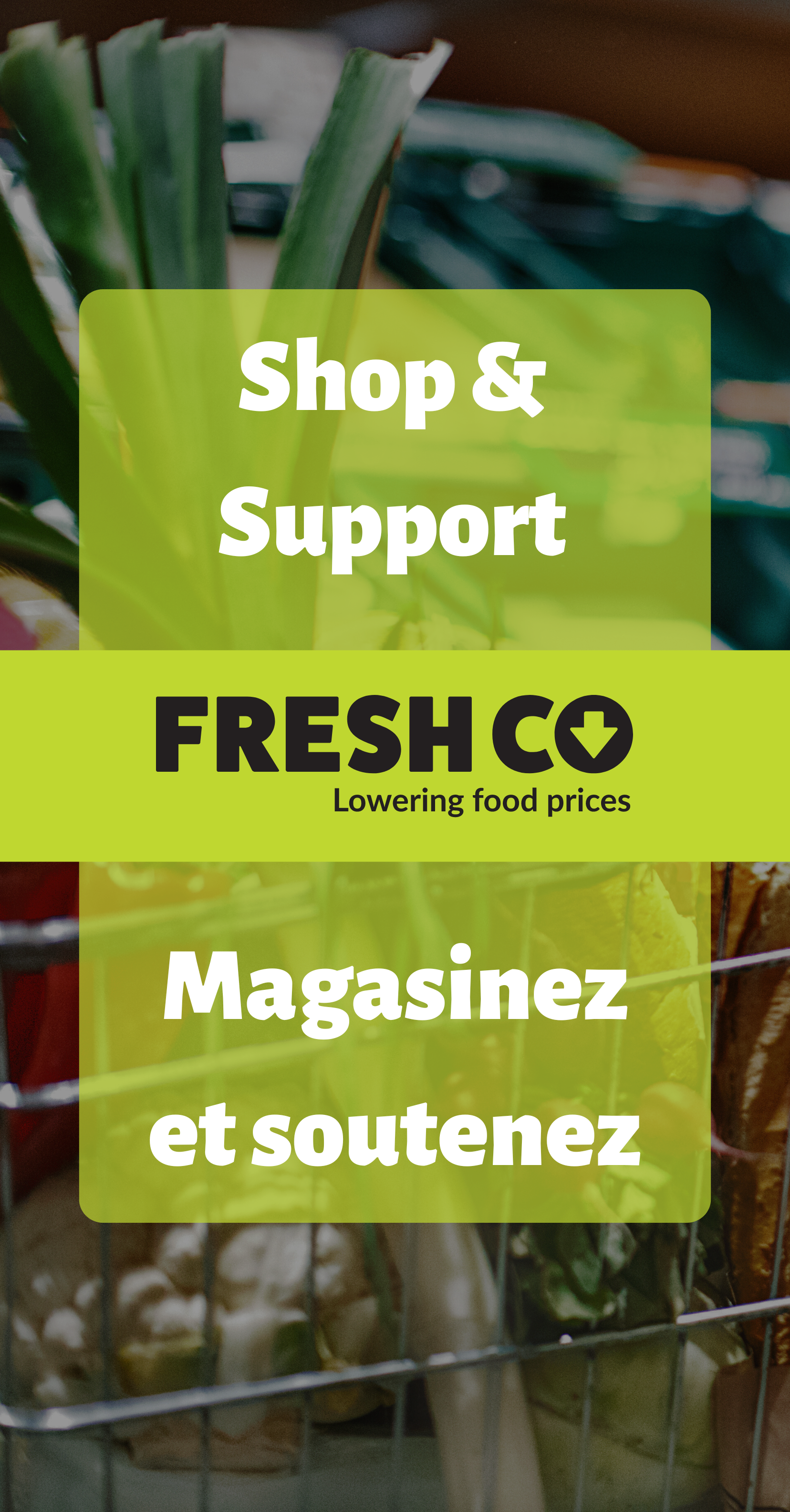 Shop & Support at FreshCo